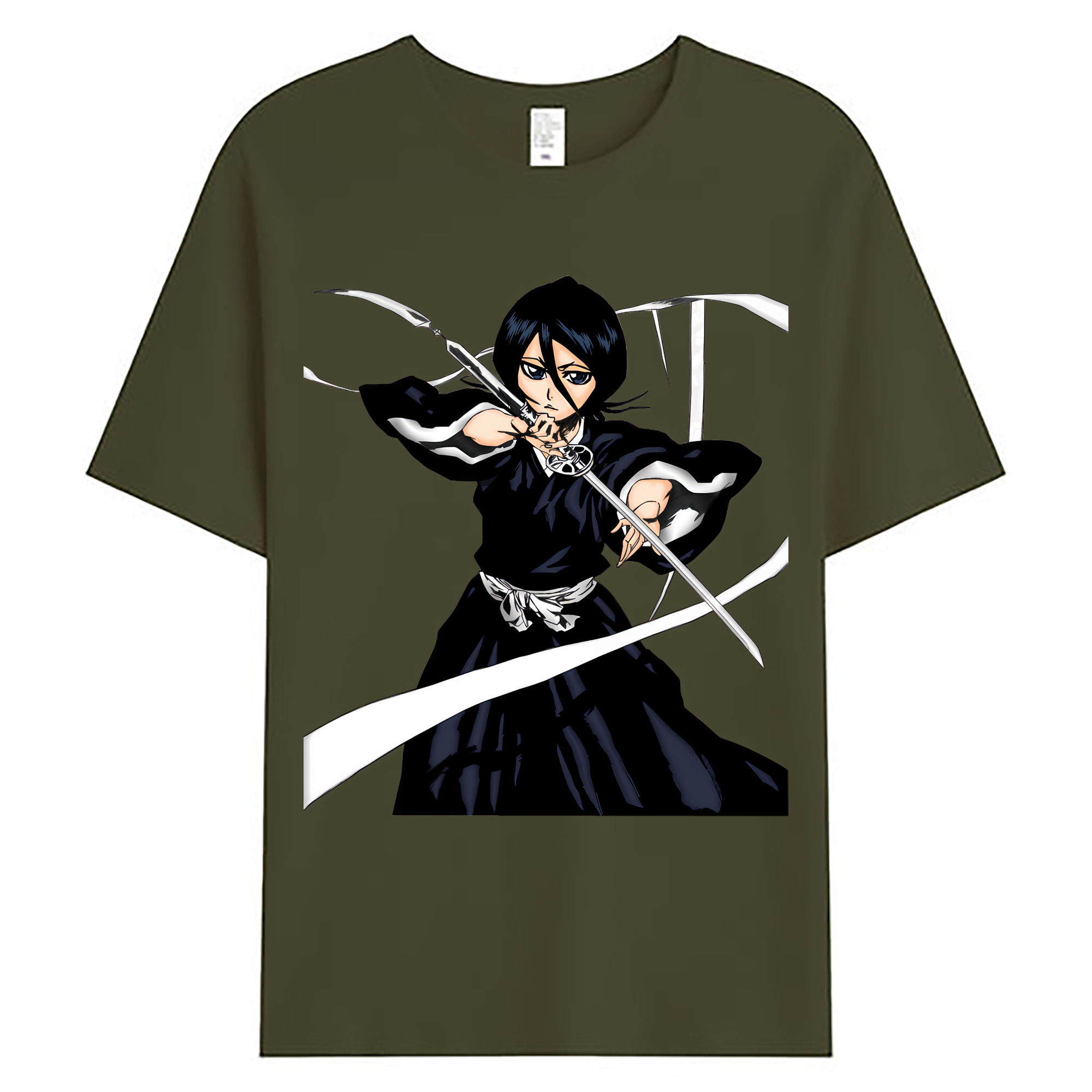 （画像用） ブリーチ 朽木ルキア BLEACH Kuchiki Rukia 綿100％ メンズ半袖Tシャツ｜肌触りやわらか＆通気性